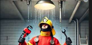 Tira de los bomberos en Vitoria para arreglar un lavabo Tira de los bomberos en Vitoria para arreglar un lavabo