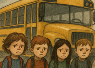 Discusión en un bus de Vitoria: Rabieta paterna por ilusión infantil