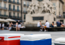 Verano de ‘neveritas’ y gente ‘descalza’ en emblemas de Vitoria Verano de 'neveritas' y gente 'descalza' en dos emblemas de Vitoria
