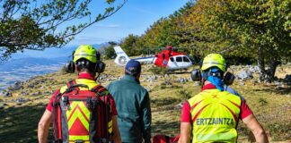 Rescate en el monte alavés a una mujer de 62 años
