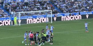 Alavés-Atlético: Koke y Simeone teledirigen al árbitro (se ríe al final)
